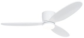 Ventilator de tavan inteligent alb cu LED cu telecomanda - Sofio