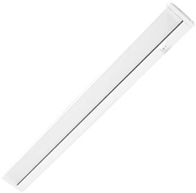 Aplica LED Mirrora BR-BN12-00603, cu intrerupator, 10W, lumina calda, IP44, alba, Braytron