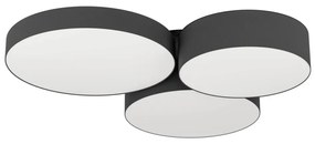 Plafonieră LED RGBW dimabilă Eglo 900853 BARBANO-Z 3xLED/7,5W/230V negru