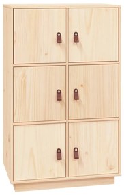Dulap inalt, 67x40x108,5 cm, lemn masiv de pin 1, Maro