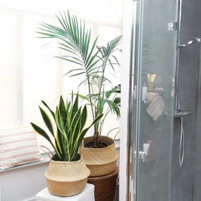 Coș de depozitare Compactor tricotat din iarbă demare Belly, 35 x 32 cm, natural, M