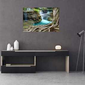 Tablou - Râu cu cascade (90x60 cm)