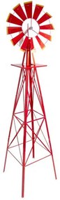 Moară de vânt roșie, 245 cm