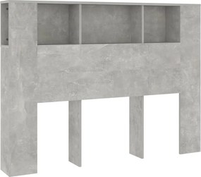 vidaXL Dulap tăblie, gri beton, 140x18,5x104,5 cm