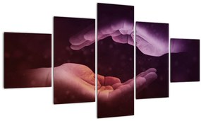 Tablou cu mâini (125x70 cm), în 40 de alte dimensiuni noi