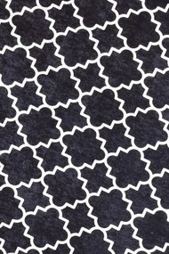 Covor, Kupa, 80x150 cm, Alb/Negru