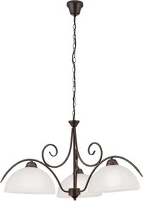 Orion - Lustru suspendat pe lanț RULA 3xE27/40W/230V Ø 70 cm alb/bronz