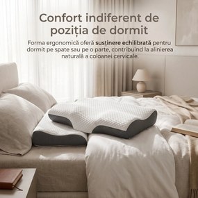 Perna cervicala ortopedica CERVI-SAN Prim memory foam