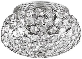 Aplica, Plafonier cristal Venezian diam 25,5cm KING PL3 CROMO 075389