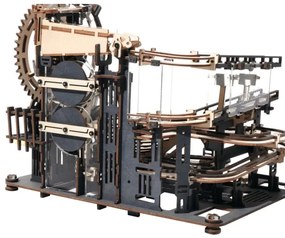 Puzzle 3D pistă pentru bile de sticlă, Orașul obstacolelor RoboTime