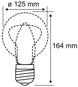 Bec LED INNER G125 E27/3,5W/230V 1800K Paulmann 28881