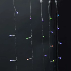 Nedis WIFILXC01C180 - Perdea LED RGB, 180 LED, 7 funcții, 6 m, IP65, Wi-Fi Tuya