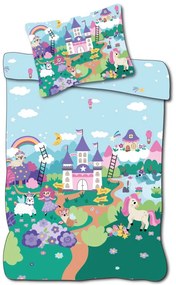 Unicorn Fairyland set de lenjerie de pat pentru copii 100×135cm, 40×60cm