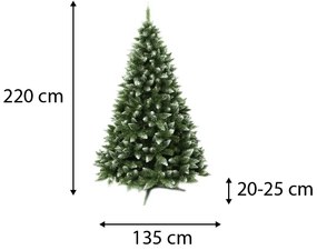 Brad de Crăciun 220 cm Luxury Diamond