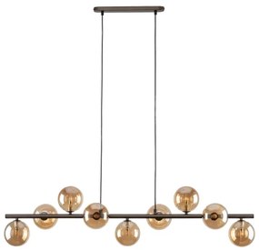 Lustră pe cablu ESTERA 9xG9/6W/230V maro/bej fumuriu