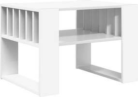 vidaXL Masă de cafea Alb 66 x 49,5 x 45 cm Lemn compozit