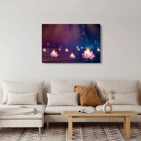Tablou - Nuferi magici (90x60 cm)