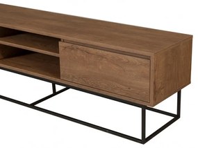 Comoda TV Rodez 180 Walnut-Negru