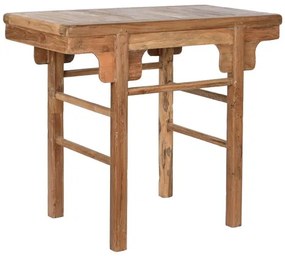 Consola, natur, din lemn de tec reciclat, Avana Small