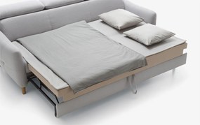 Canapea lemn masiv extensibilă Hugo 226×81/96×99 cm