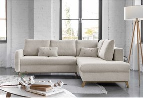 Colțar extensibil cu șezlong pe partea dreaptă Miuform Scandic Lagom L, bej