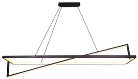 Lustră LED dimabilă pe cablu LED/45W/230V 3000K 114 cm negru