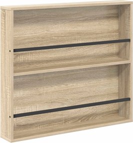 vidaXL Raft pentru reviste Stejar Sonoma 80 x 12 x 70 cm Lemn compozit