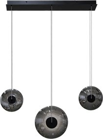 Lustra cu 3 pendule LED ANDORA 3-STEP DIMM fumuriu