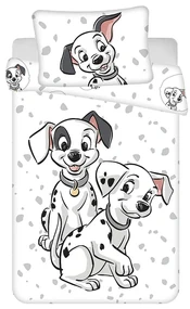 Disney 101 Dalmațieni Set de lenjerie pentru copii 100×135cm, 40×60 cm