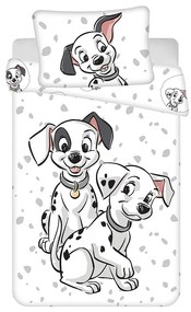 Disney 101 Dalmațieni Set de lenjerie pentru copii 100×135cm, 40×60 cm
