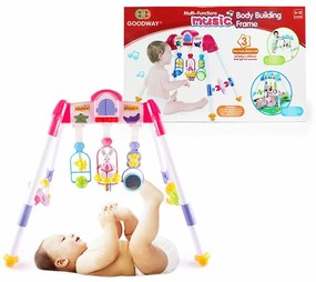 Baby Mix Baby play trapez De Lux roz, 40 x 55 cm