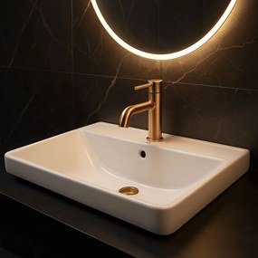 Lavoar incastrat Alisha alb L61 cm