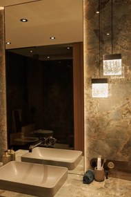 Lustra/Pendul LED dimabil decorativ Vetro negru