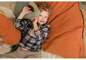 Fotoliu puf pentru copii verde/portocaliu Cathy the Carrot – Lorena Canals