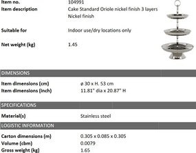 Suport design LUX pentru prajituri sau aperitive Oriole