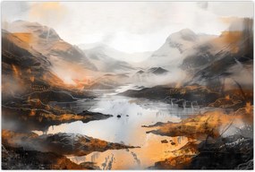 Tablou - Pictura peisajelor montane (90x60 cm)