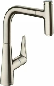 Baterie bucatarie cu dus extractibil crom periat Hansgrohe Talis M51 220 cu 1 jet
