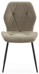 Scaune de dining kaki 4 buc. Luna – Marckeric