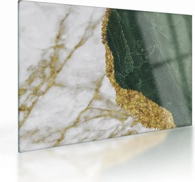 Tablou pe sticlă - Marmură verde N⁰3 (70x50 cm)