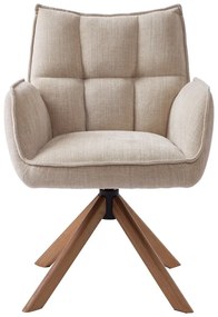 Set de scaune de sufragerie crem 2 buc. tapițat Marilla – Unique Furniture