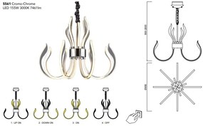 Lustra LED design modern VERSAILLES