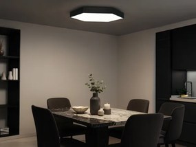 Plafonieră LED, 135 W, 230 V, 3000/4000/6500 K, Ø 80 cm, neagră