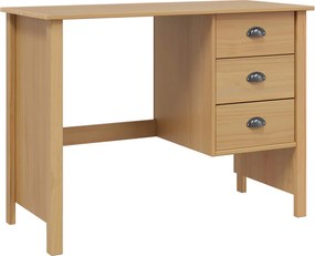 vidaXL Birou cu Sertare cu sertar Hill Maro miere 100 x 45 x 74 cm