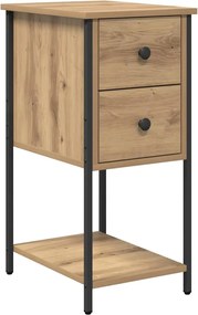 vidaXL Dulap de noapte stejar artizanal 32 x 42 x 70 cm Lemn compozit