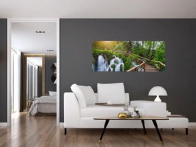 Tablou - Lacurile Plitvice (120x50 cm)