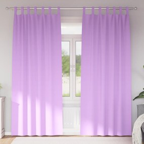 vidaXL Perdele opace cu perdele 2 pcs Violet 225 x 140 cm Poliester