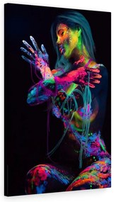 Tablou canvas Fluorescent Girl 120x80 cm