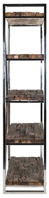 Biblioteca lin lemn reciclat Kensington 140x183 cm