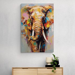 Tablou elefant stilat cu imitație de pictură