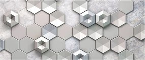 Tablou cu abstracție 3D (120x50 cm)
